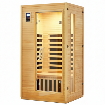 1–2 Person Far Infrared Home Sauna – Hemlock Wood