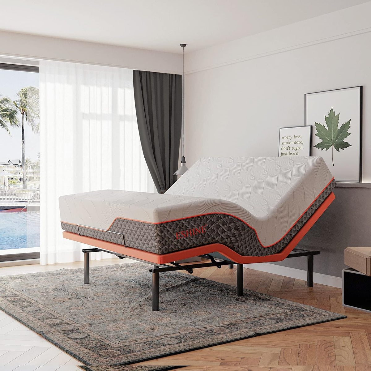 Adjustable Bed Frame Queen - Easy to Install in 5 Minutes, 3000 Series — product view 6