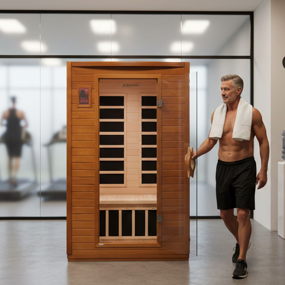 Andora 2-Person Low EMF FAR Infrared Sauna, Canadian Hemlock — product view 3